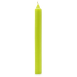 Velas a granel de color sólido - Verde lima rústico - Paquete de 10 - 4