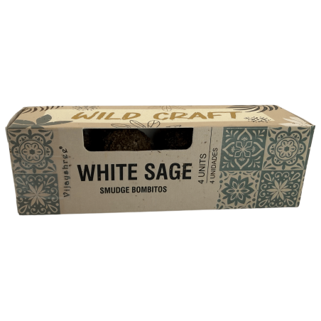 Bombas de incenso Wild Craft Golden Nag Vijayshree com sálvia branca - 4 unidades