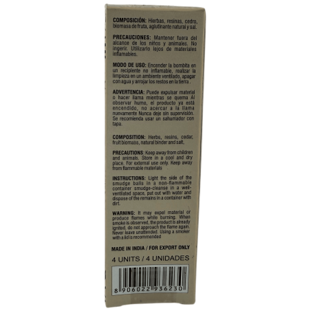 Wild Craft Golden Nag Vijayshree Vit Salvia Rökelsebomber - 4 bomber
