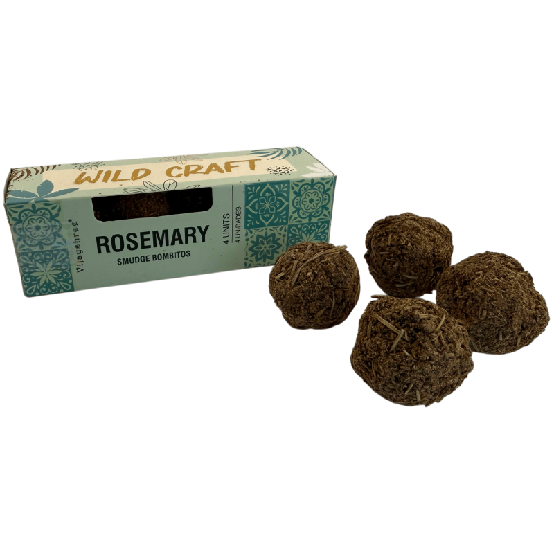 Bombe de tămâie Wild Craft Golden Nag Vijayshree cu rozmarin - 4 bombe-Bombitas Incienso Wild Craft Golden Nag Vijayshree-HOSTENATURA