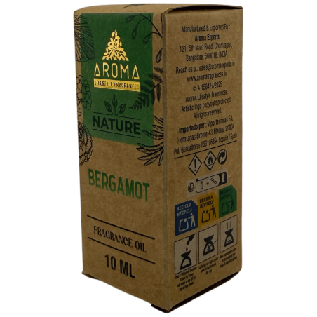 Olio profumato al bergamotto, fragranza aromatica 10 ml.