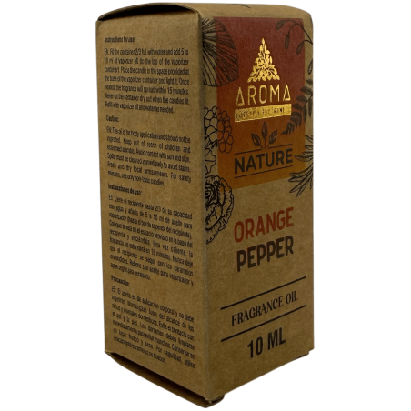 Olio profumato all'arancia e pepe, 10 ml.