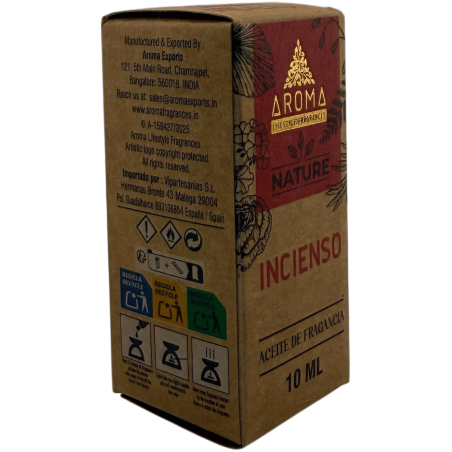 Óleo de fragrância de incenso, aromas, 10ml.
