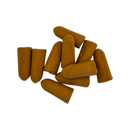 Conuri de tămâie cu reflux Aromas of India SREE VANI India Darshan Golden India - Pachet de 10 conuri cu reflux negru