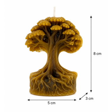 Honey Tree of Life Candle 8x5cm
