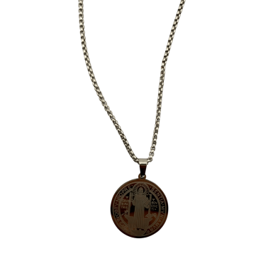 Collar Protección Medalla San Benito 60cm