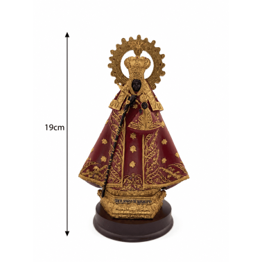 Figurine en résine de la Vierge de Guadalupe d'Estrémadure, 19 cm