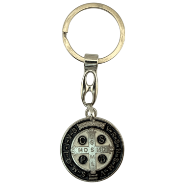 St. Benedict Medal Keychain in Tin