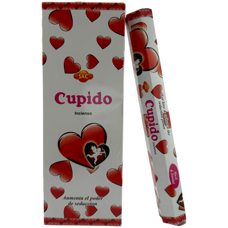 Incienso SAC Cupido - Caja de 6 paquetes hexagonales de 20 barritas 120 barritas de incienso-INCIENSOS SAC-HOSTENATURA