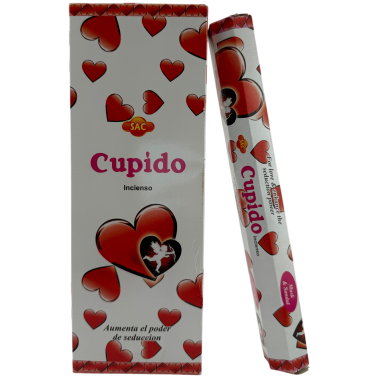 Incienso SAC Cupido - Caja de 6 paquetes hexagonales de 20 barritas 120 barritas de incienso