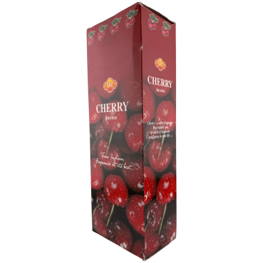 Incienso SAC Cereza - Caja de 6 paquetes hexagonales de 20 barritas 120 barritas de incienso