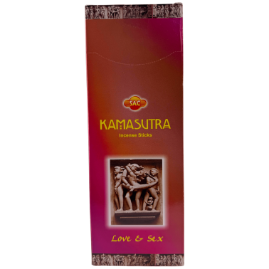 Incienso SAC Kamasutra - Caja de 6 paquetes hexagonales de 20 barritas 120 barritas de incienso