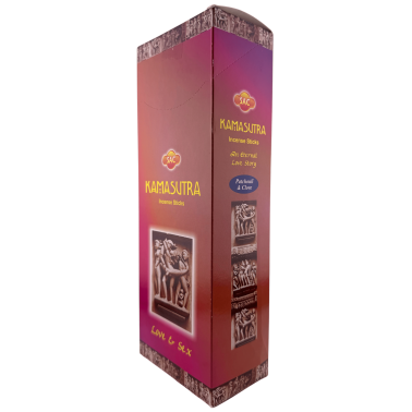 Incienso SAC Kamasutra - Caja de 6 paquetes hexagonales de 20 barritas 120 barritas de incienso