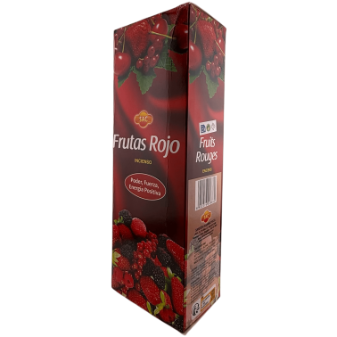 Incienso SAC Frutos Rojos - Caja de 6 paquetes hexagonales de 20 barritas 120 barritas de incienso