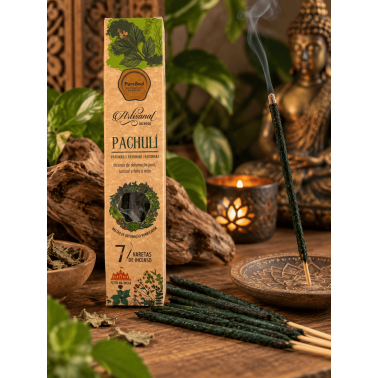 Pure Soul AUM Fragrances Artisan Patchouli Incense - 7 Organic Sticks