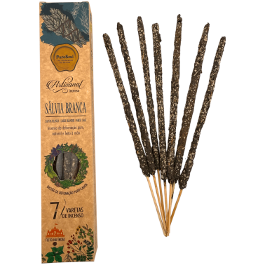 Incienso artesano Salvia Blanca Pure Soul AUM Fragrances - 7 barritas orgánicas