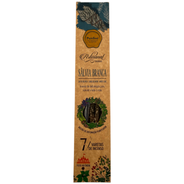 Caja Incienso artesano Salvia Blanca Pure Soul AUM Fragrances - 12 cajitas