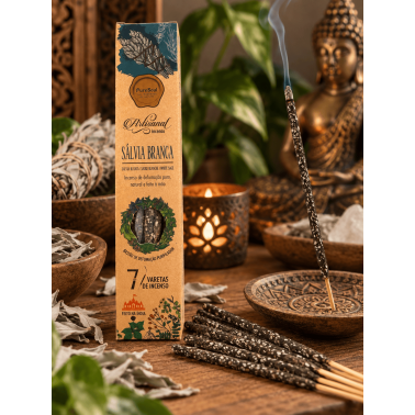 Caja Incienso artesano Salvia Blanca Pure Soul AUM Fragrances - 12 cajitas