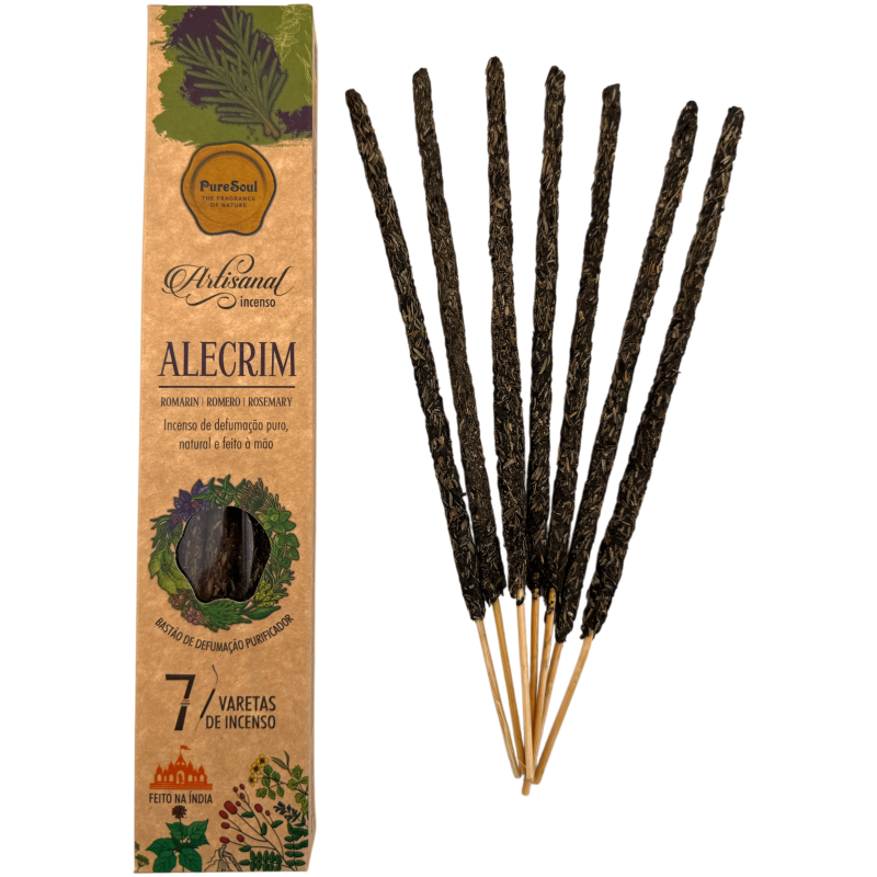 Incienso artesano Romero Pure Soul AUM Fragrances - 7 barritas orgánicas-Incienso Artesanal Pure Soul AUM Fragrances-HOSTENATURA