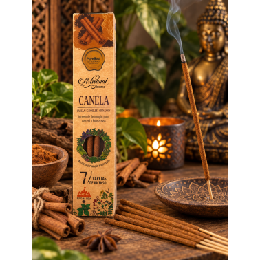 Pure Soul AUM Fragrances Hantverksmässig Kanelrökelseask - 12 askar