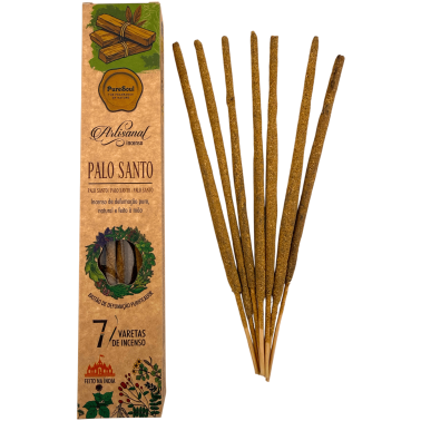 Pure Soul AUM Fragrances Palo Santo Caixa de Incenso Artesanal - 12 caixas
