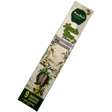 Encens naturel Pure Soul AUM Fragrances Rue - 9 bâtonnets de fumigation biologiques