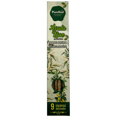 Pure Soul AUM Fragrances Incenso Natural de Arruda - 9 Varetas Orgânicas para Defumação