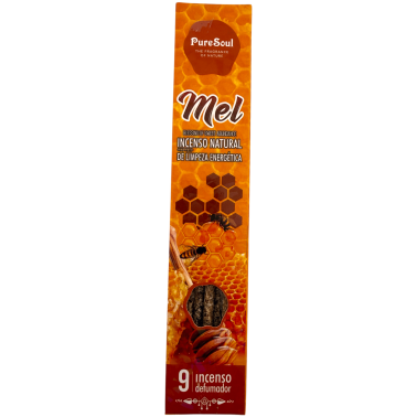 Caja incienso natural Miel Pure Soul AUM Fragrances - 12 cajitas defumación