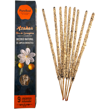 Caixa de Incenso Natural Pure Soul AUM Fragrances Flor de Laranjeira - 12 Caixas para Defumação