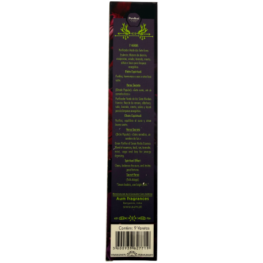 Caja incienso natural Siete Hierbas Pure Soul AUM Fragrances - 12 cajitas defumación