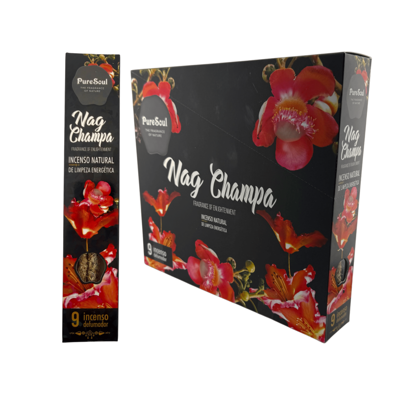 Nag Champa Pure Soul AUM Dofter Naturlig rökelselåda - 12 smetlådor-Incienso Natural Pure Soul AUM-dofter-HOSTENATURA
