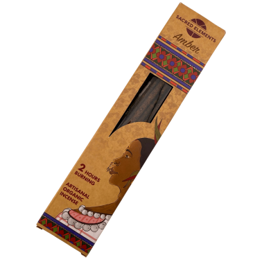 Incenso de âmbar HEM da Sacred Elements - 8 varetas orgânicas feitas à mão