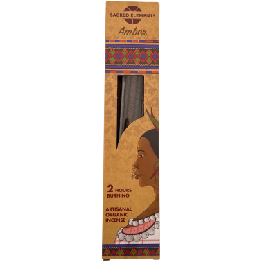 SACRED ELEMENTS HEM Amber Incense - 8 Organic Handmade Sticks