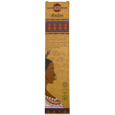 SACRED ELEMENTS HEM Amber Incense - 8 Organic Handmade Sticks