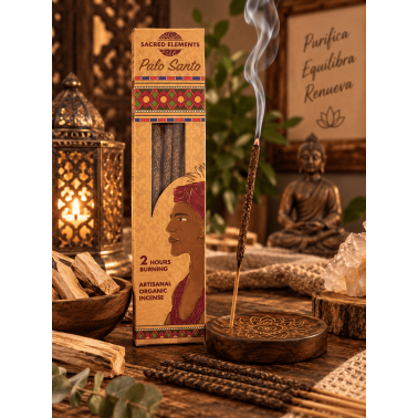 Palo Santo Rökelse SACRED ELEMENTS HEM - 8 Organiska Handgjorda Pinnar