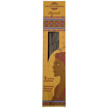 Tămâie SACRED ELEMENTS HEM cu smirnă - 8 bețișoare organice lucrate manual