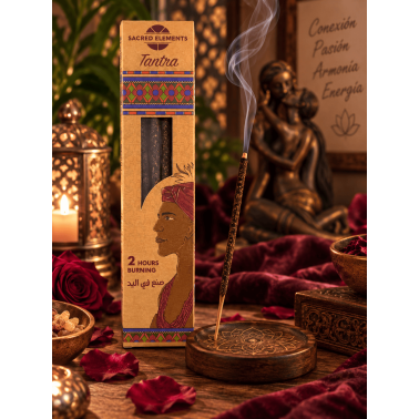 Tămâie Tantra SACRED ELEMENTS HEM - 8 bețișoare organice lucrate manual