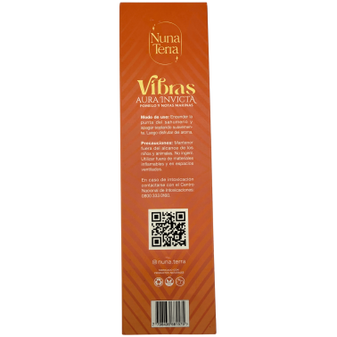 Encens Aura Invicta Aranja i Notes Marines VIBRAS Nuna Terra - Sahumerio Artesanal de Doble Empast - 85 min