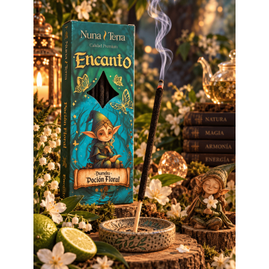 Kadzidło "Enchanted Flower Potion Elves" firmy Nuna Terra - ręcznie robione kadzidełka w patyczkach - 8 pałeczek