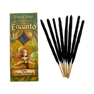 Tămâie parfumată Fairy Magic de Nuna Terra - Bețișoare de tămâie lucrate manual - 8 bețișoare