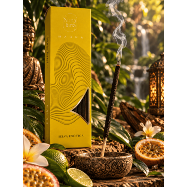 MAGNA Nuna Terra Exotic Jungle Wierook - Dubbel gedoopte handgemaakte wierook - 85 min