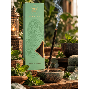 MAGNA Nuna Terra Mint Breeze Incense - Double-Dipped Handcrafted Incense - 85 min