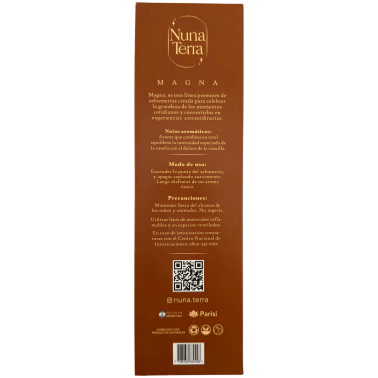MAGNA Karamellisierte Vanille Räucherstäbchen von Nuna Terra – Doppelt getauchte, handgefertigte Räucherstäbchen – 85 Min.