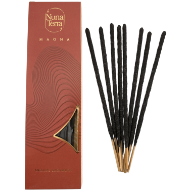 Incienso Aromas Sagrados MAGNA Nuna Terra - Sahumerio Artesanal de Doble Empaste - 85 min