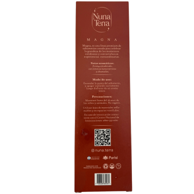 Incienso Aromas Sagrados MAGNA Nuna Terra - Sahumerio Artesanal de Doble Empaste - 85 min