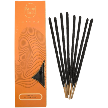 Incenso al nettare di pesca MAGNA Nuna Terra - Incenso artigianale a doppia immersione - 85 min