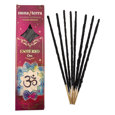 Encens Om ESOTÈRIC Nuna Terra - Sahumerio Artesanal de Doble Empast - 8 Varetes - 80 min