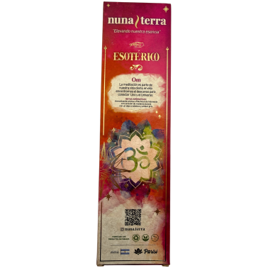 Nuna Terra Esoteric Om Incense - Double-Dipped Handmade Incense Sticks - 8 Sticks - 80 min