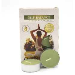 Set of 6 Scented Tea Candles - Self-balancing