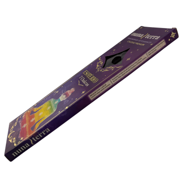 Incienso 7 Chakras ESOTÉRICO Nuna Terra - Sahumerio Artesanal de Doble Empaste - 8 Varillas - 80 min